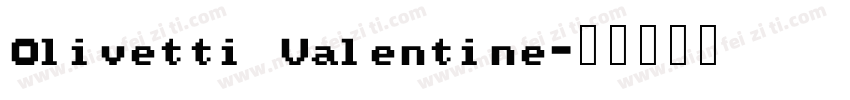Olivetti Valentine字体转换